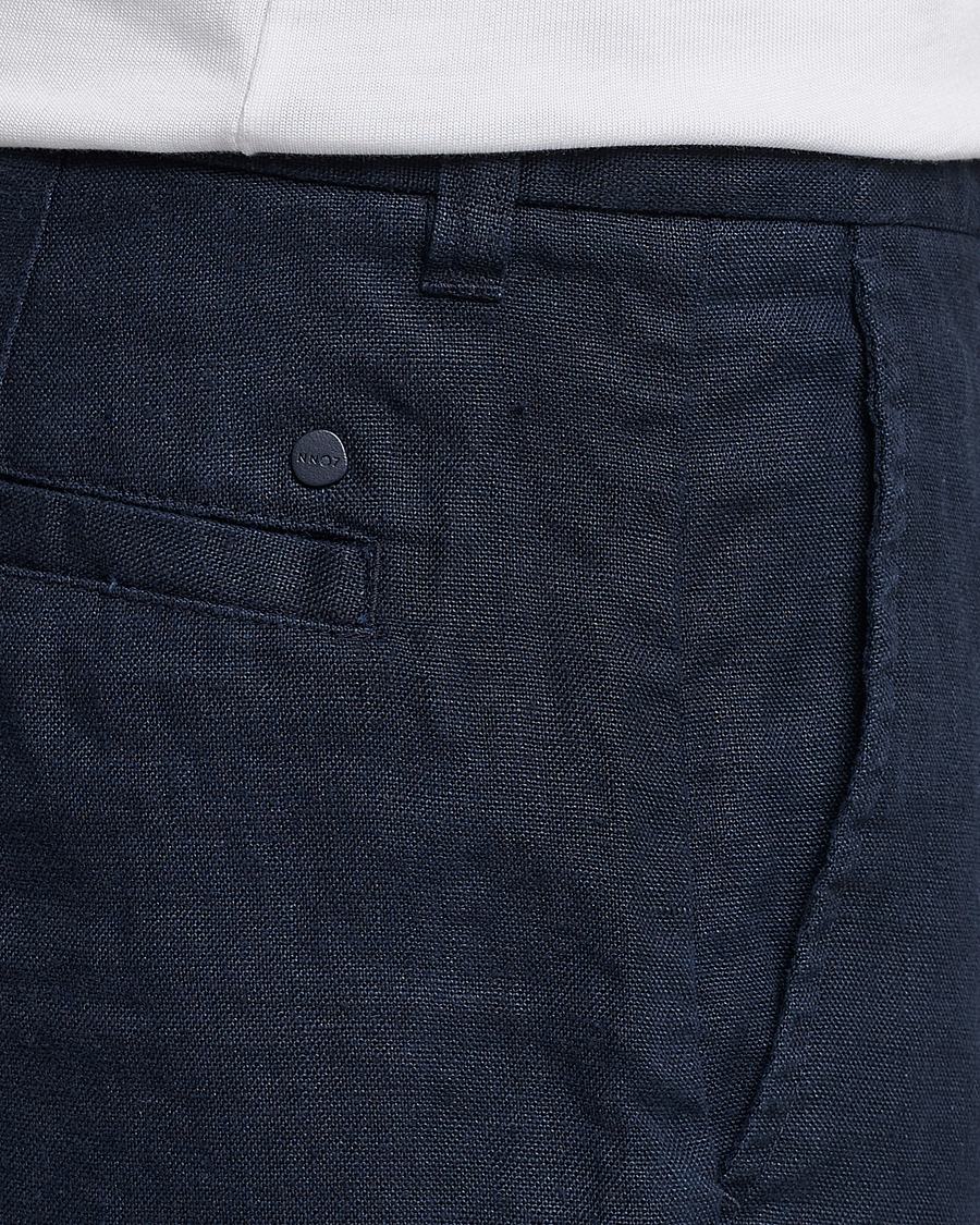 Herre | Shorts | NN07 | Crown Linen Shorts Navy