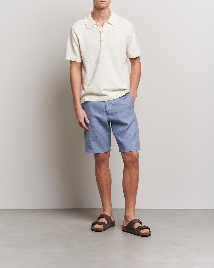 Herre | Shorts | NN07 | Crown Linen Shorts Dust Blue