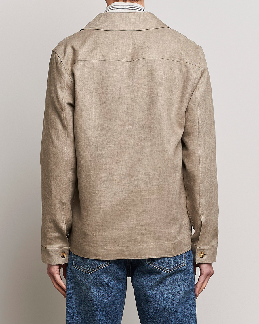 Herre | Skjorter | NN07 | Olav Linen Overshirt Greige