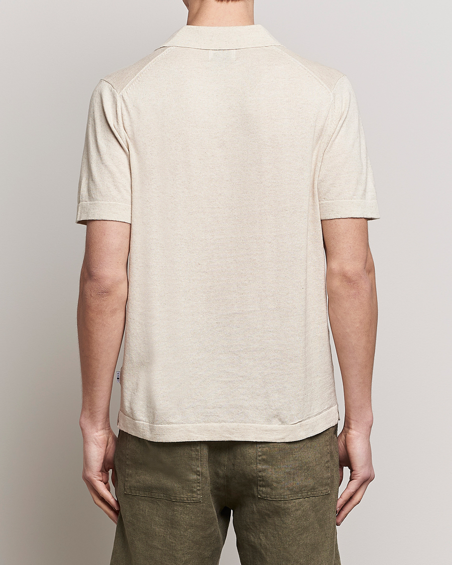 Herre | Pikéer | NN07 | Ryan Cotton/Linen Polo Oat