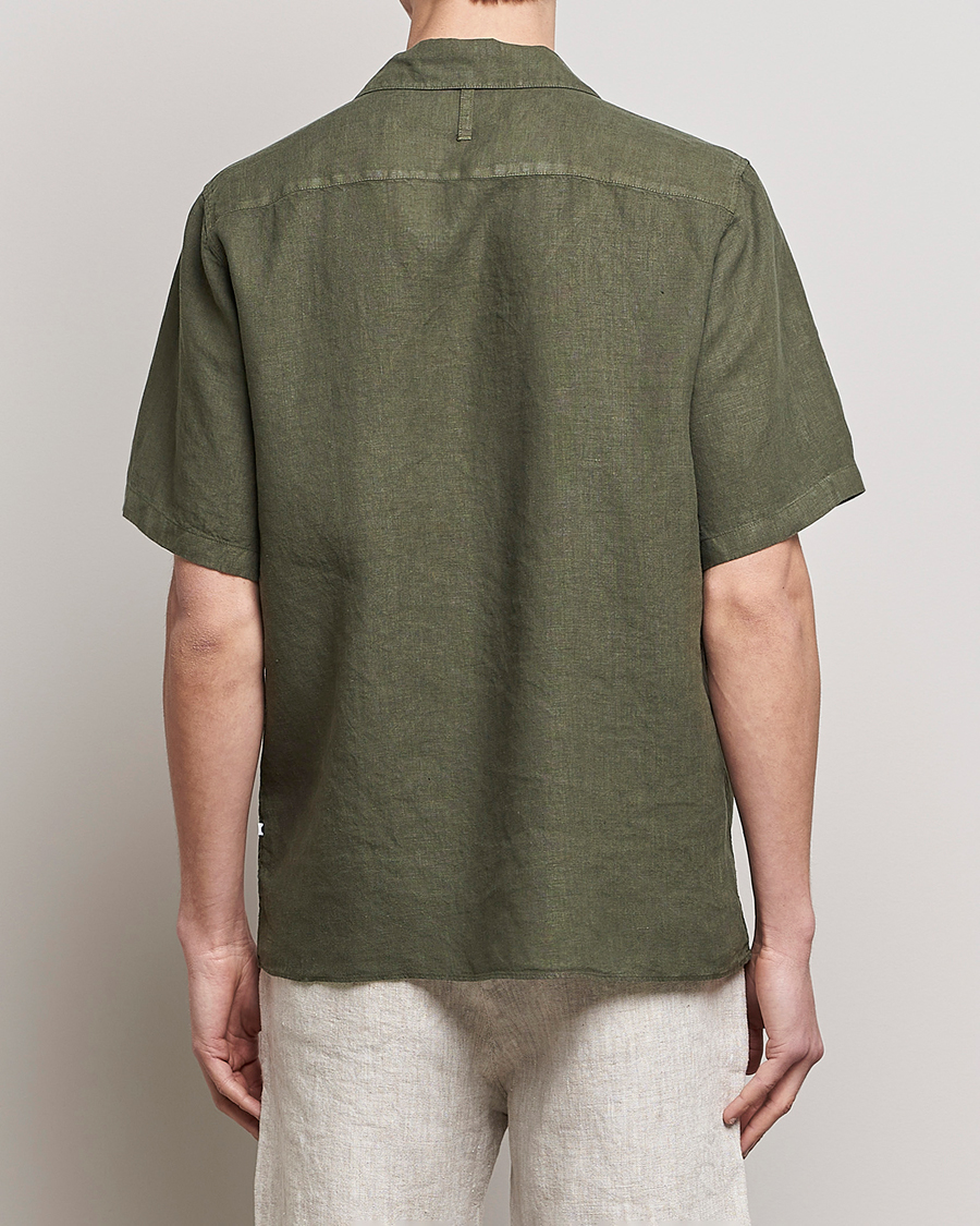 Herre | Skjorter | NN07 | Julio Linen Resort Shirt Army