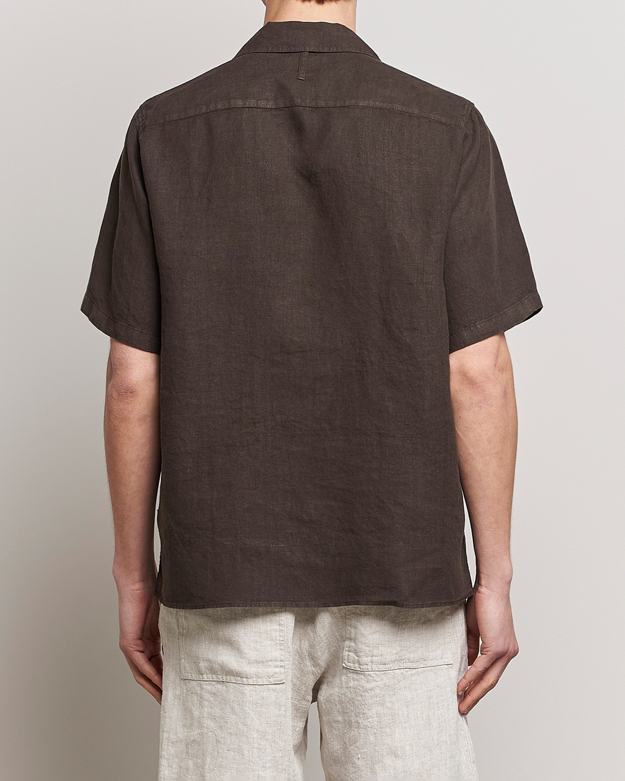 Herre | Skjorter | NN07 | Julio Linen Resort Shirt Brown