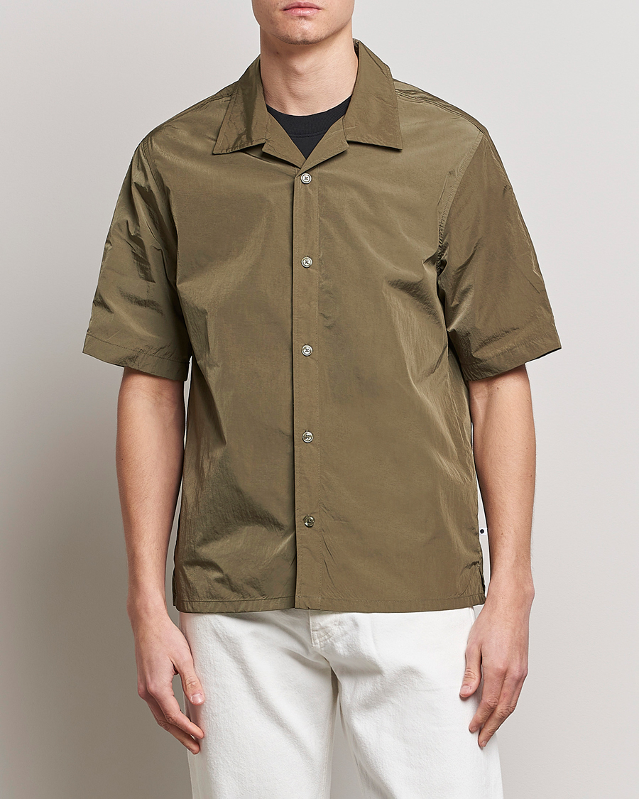 Herre | Kortermede skjorter | NN07 | Ole Recycled Resort Shirt Army