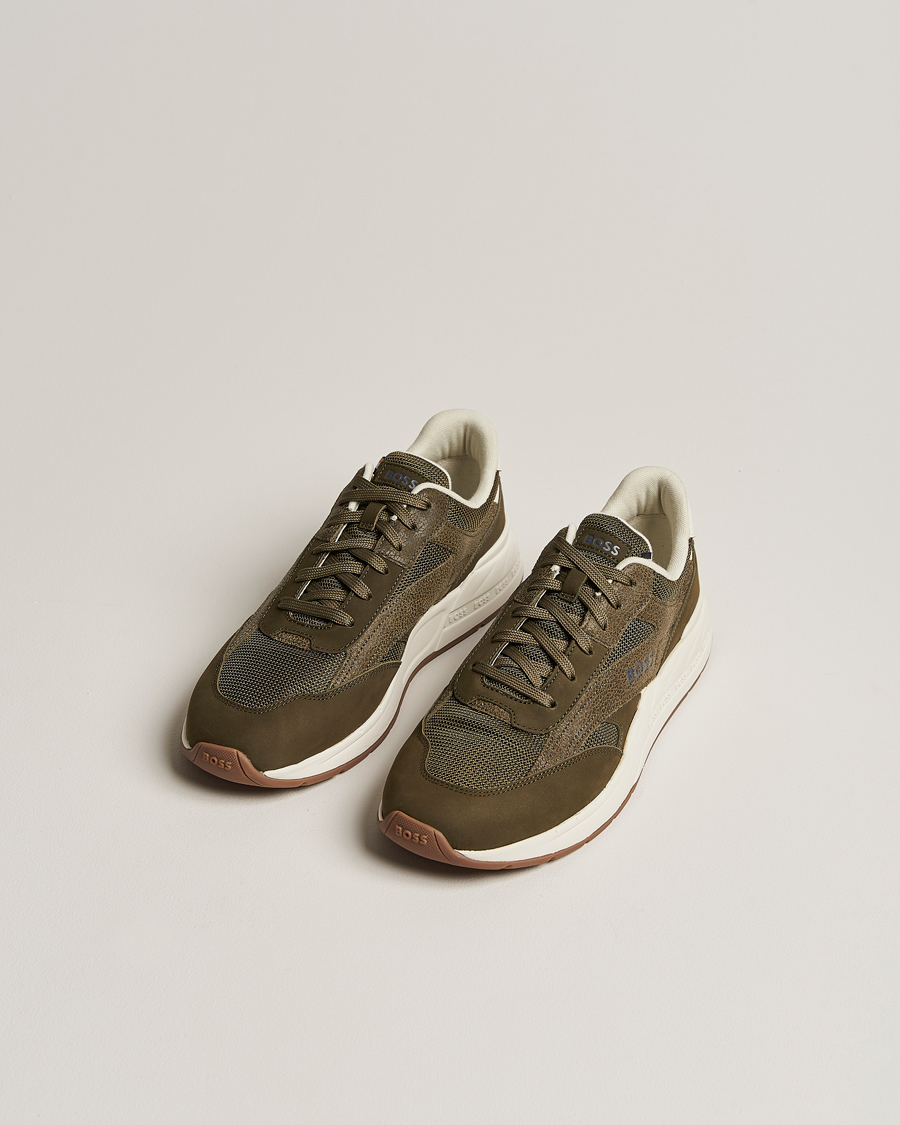 Herre | BOSS BLACK Kurt Sneaker Dark Green | BOSS BLACK | Kurt Sneaker Dark Green