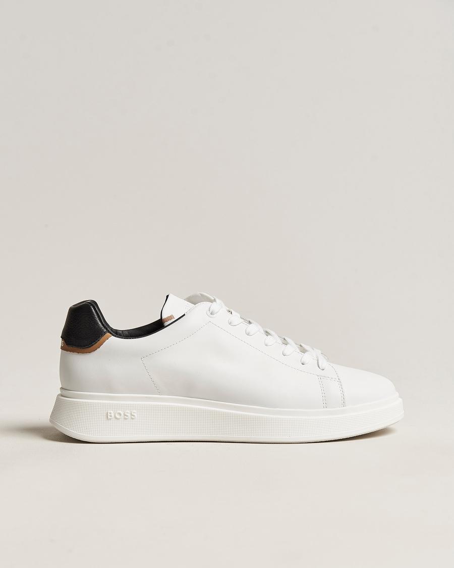 Herre | BOSS BLACK Bulton Leather Sneaker Natural | BOSS BLACK | Bulton Leather Sneaker Natural