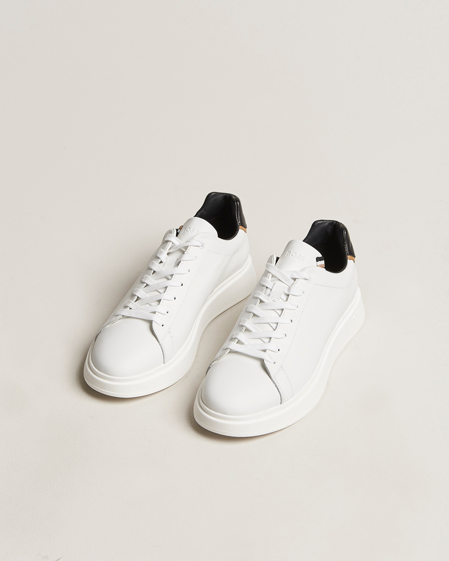 Herre | BOSS BLACK Bulton Leather Sneaker Natural | BOSS BLACK | Bulton Leather Sneaker Natural