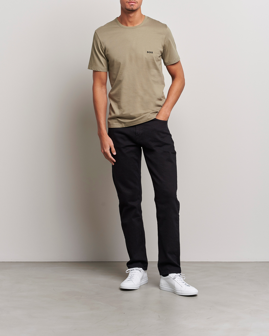 Herre | T-Shirts | BOSS BLACK | 3-Pack Crew Neck T-Shirt Green/Black/Navy