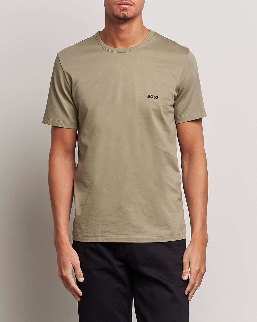 Herre |  | BOSS BLACK | 3-Pack Crew Neck T-Shirt Green/Black/Navy