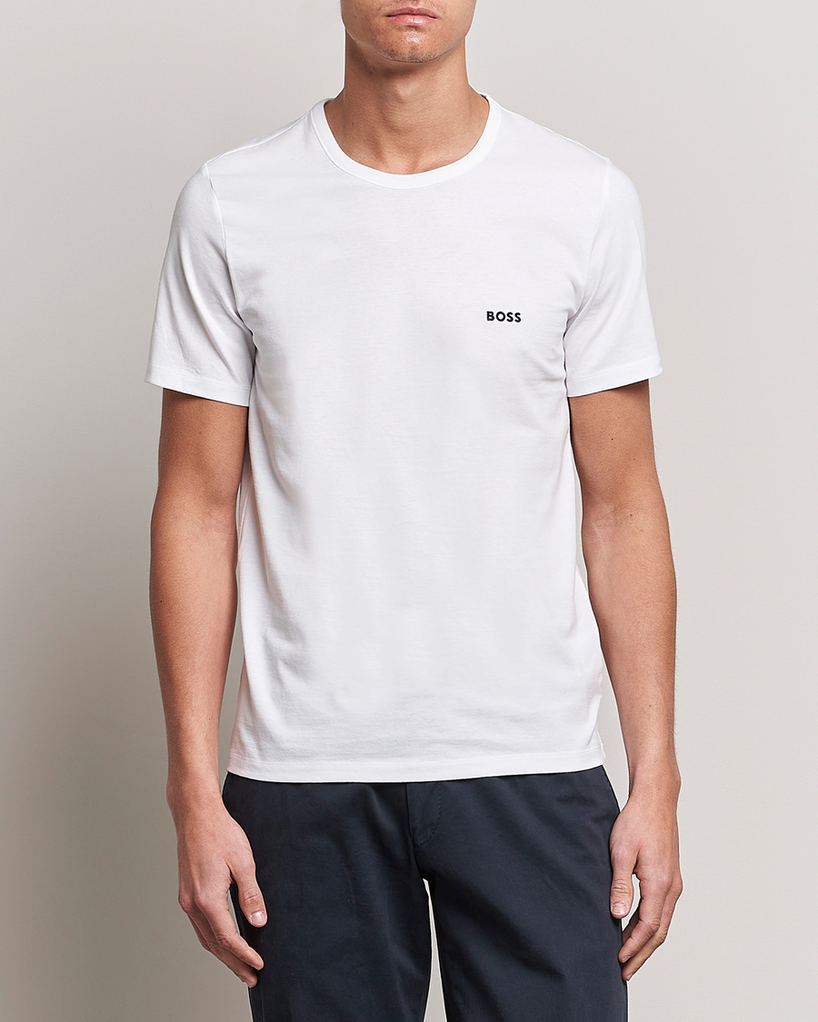 Herre |  | BOSS BLACK | 3-Pack Crew Neck T-Shirt White/Navy/Black