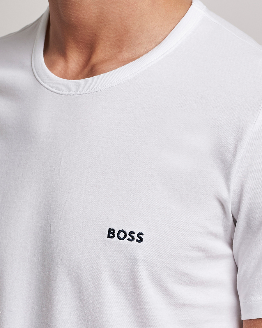 Herre | T-Shirts | BOSS BLACK | 3-Pack Crew Neck T-Shirt White/Navy/Black