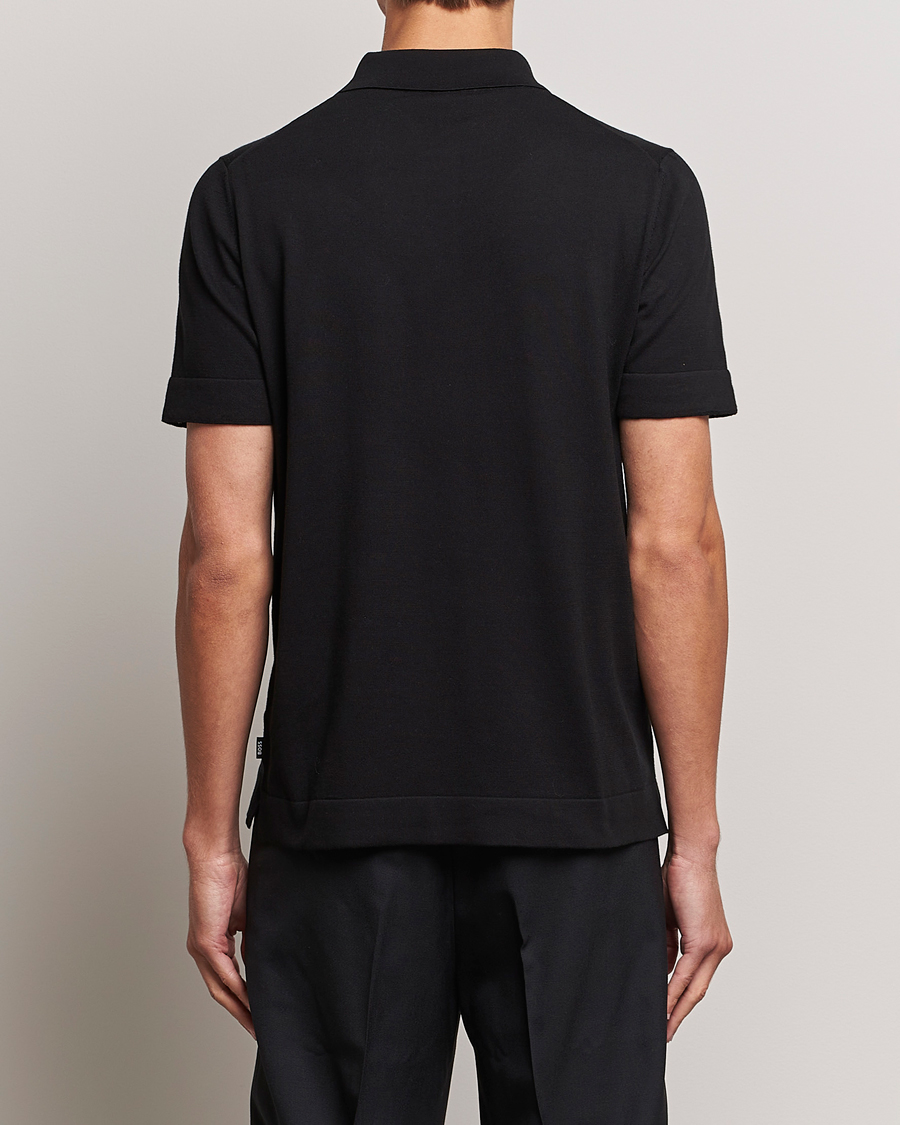 Herre | Pikéer | BOSS BLACK | Ofiordo Checked Pocket Polo Black