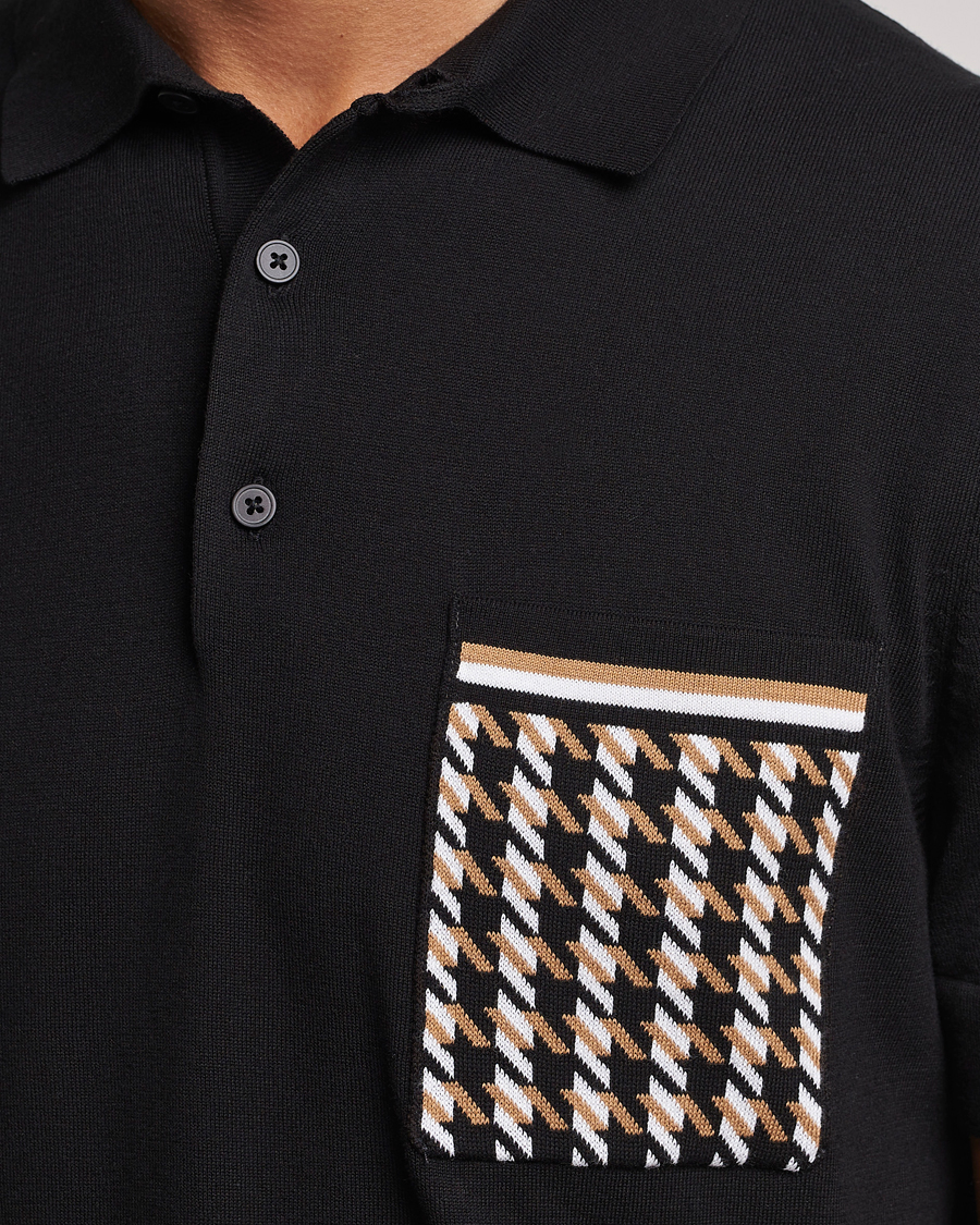 Herre | Pikéer | BOSS BLACK | Ofiordo Checked Pocket Polo Black