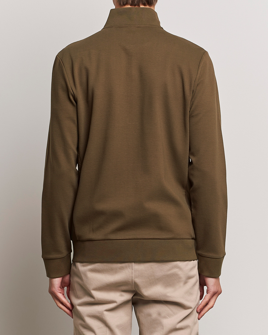Herre | Gensere | BOSS BLACK | Shepherd Full Zip Sweater Open Green