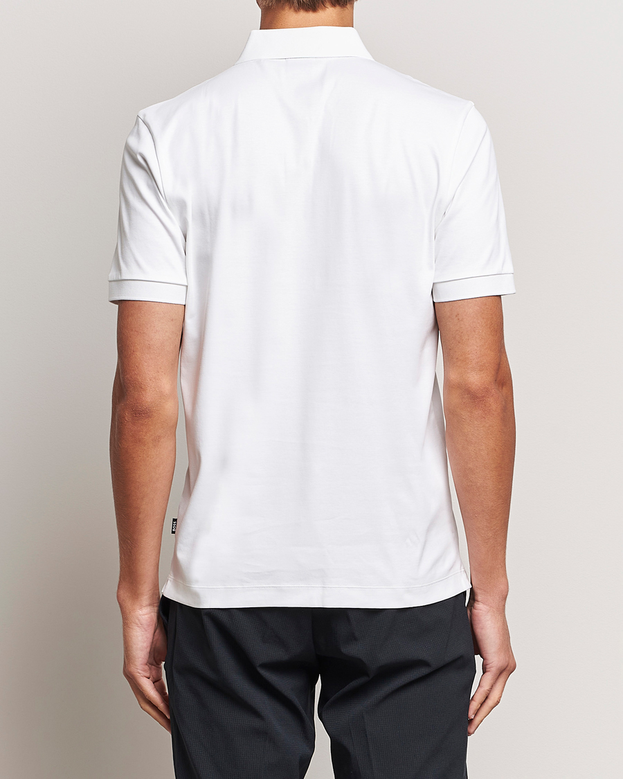 Herre | Pikéer | BOSS BLACK | Paras Half Zip Polo White