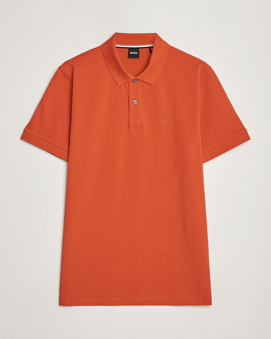 Herre | Pikéer | BOSS BLACK | Pallas Polo Dark Orange