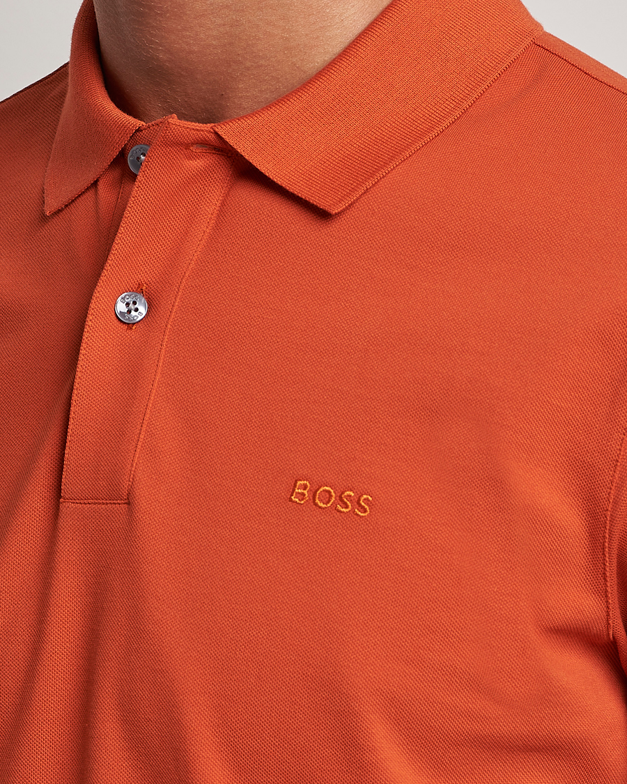 Herre | Pikéer | BOSS BLACK | Pallas Polo Dark Orange