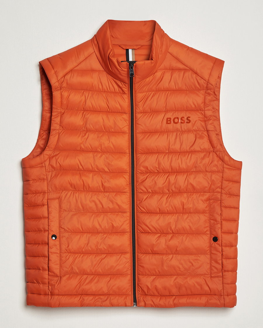 Herre | Jakker | BOSS BLACK | Calano Down Vest Dark Orange