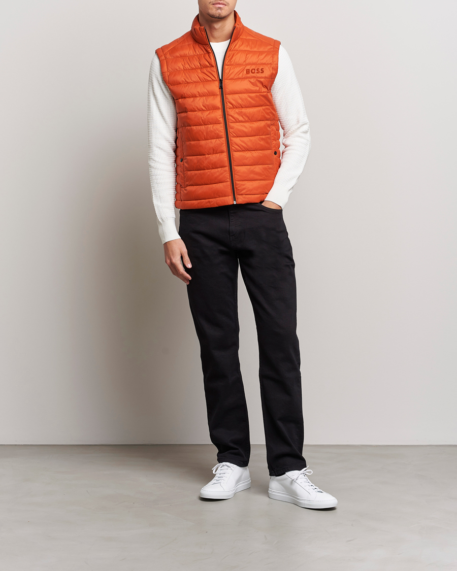Herre | Jakker | BOSS BLACK | Calano Down Vest Dark Orange