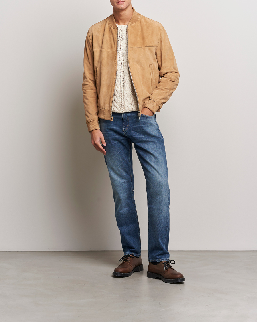 Herre | Jakker | BOSS BLACK | Malbano Suede Jacket Medium Beige