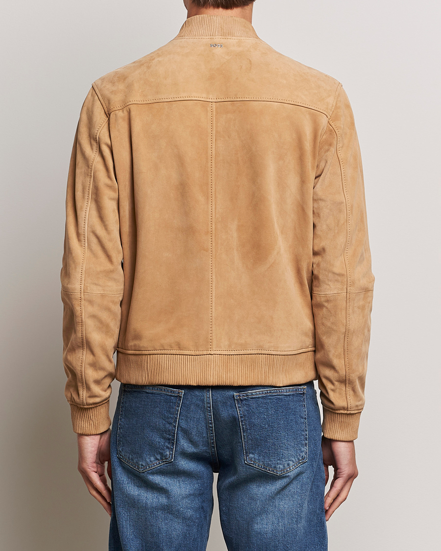 Herre | Jakker | BOSS BLACK | Malbano Suede Jacket Medium Beige