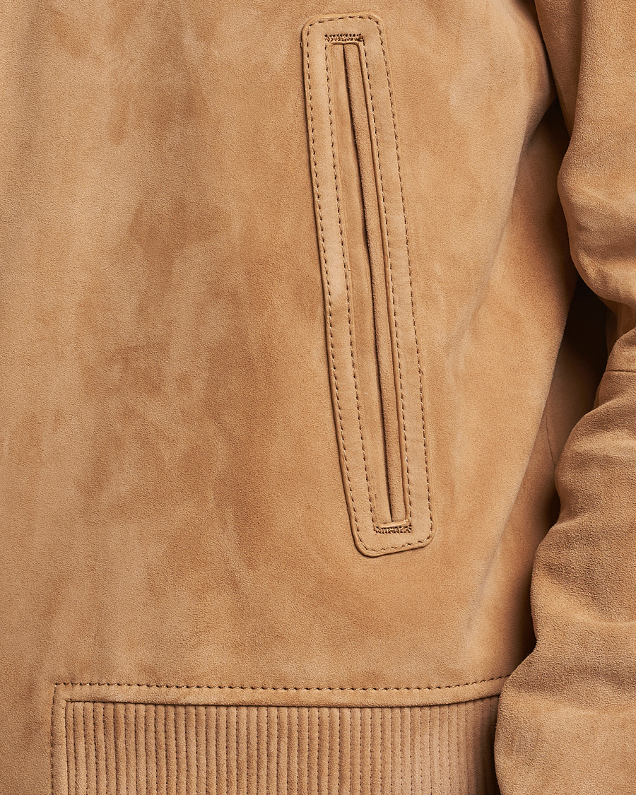 Herre | Jakker | BOSS BLACK | Malbano Suede Jacket Medium Beige