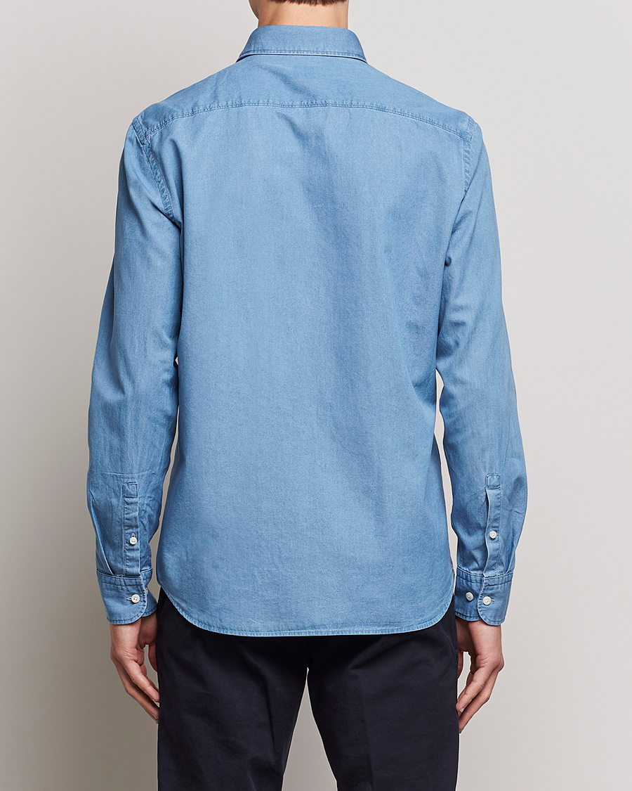 Herre | Skjorter | BOSS BLACK | Hal Denim Shirt Open Blue
