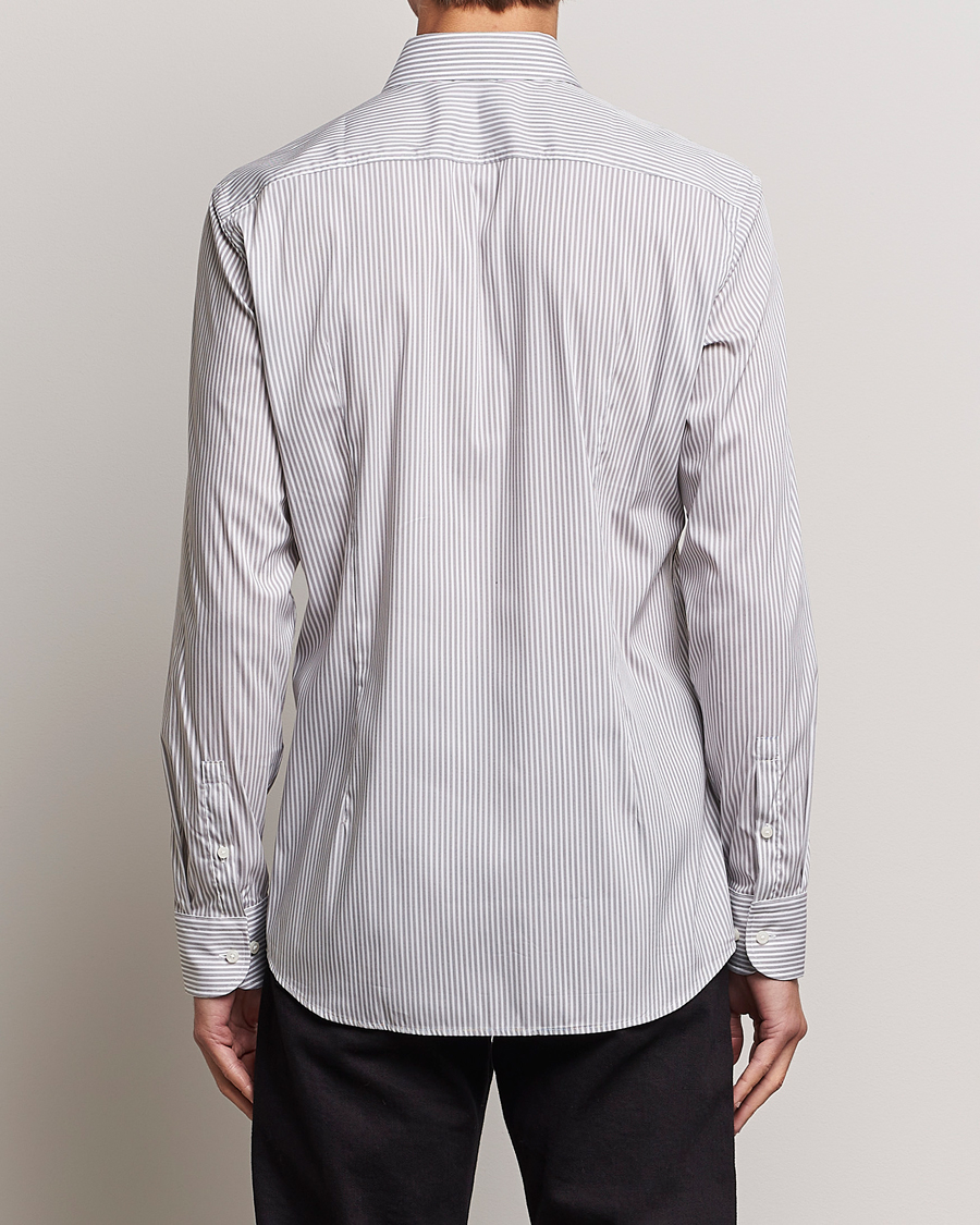 Herre | Skjorter | BOSS BLACK | Hank 4-Way Micro Check Stretch Shirt Open Green