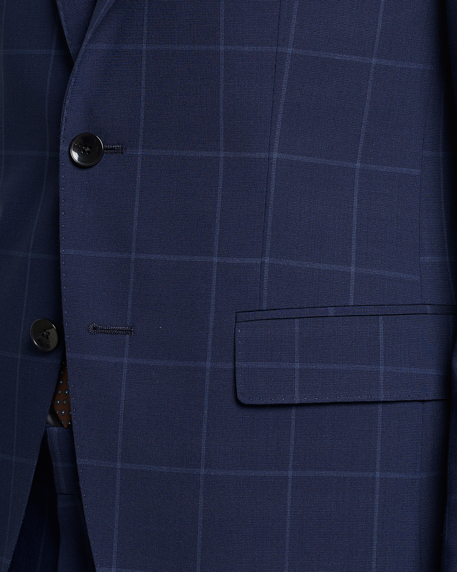 Herre | Dressjakker | BOSS BLACK | Huge Checked Suit Blazer Dark Blue