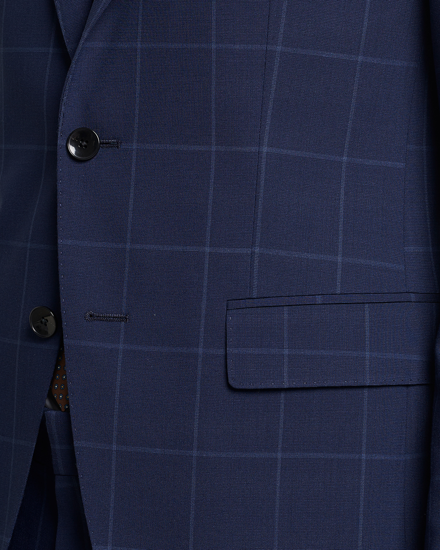 Herre | Dressjakker | BOSS BLACK | Huge Checked Suit Blazer Dark Blue