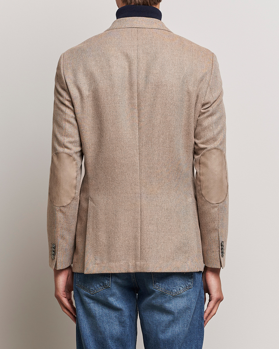 Herre | Dressjakker | BOSS BLACK | Huston Herringbone Blazer Medium Beige