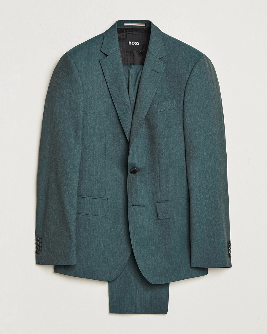 Herre | Dresser | BOSS BLACK | Huge Wool Suit Open Green