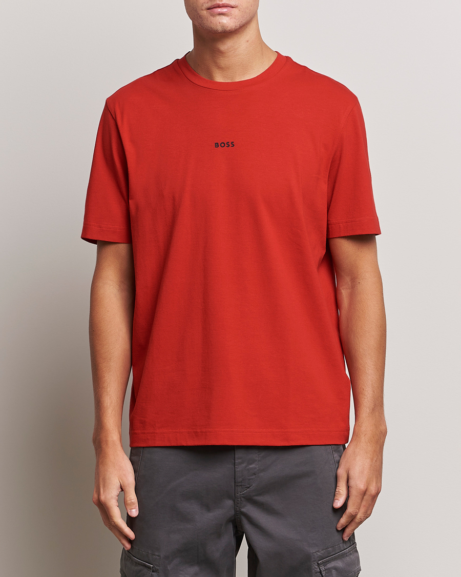 Herre |  | BOSS ORANGE | Tchup Logo Crew Neck T-Shirt Bright Red
