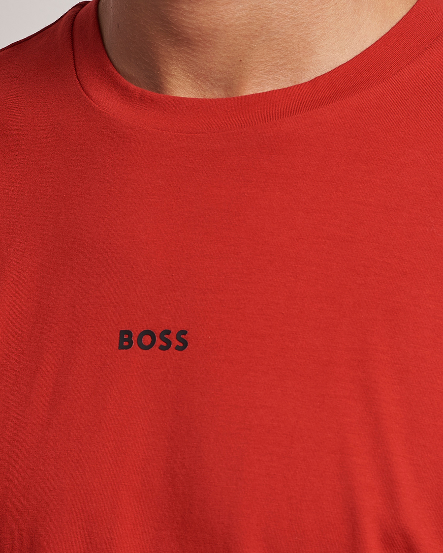 Herre | T-Shirts | BOSS ORANGE | Tchup Logo Crew Neck T-Shirt Bright Red