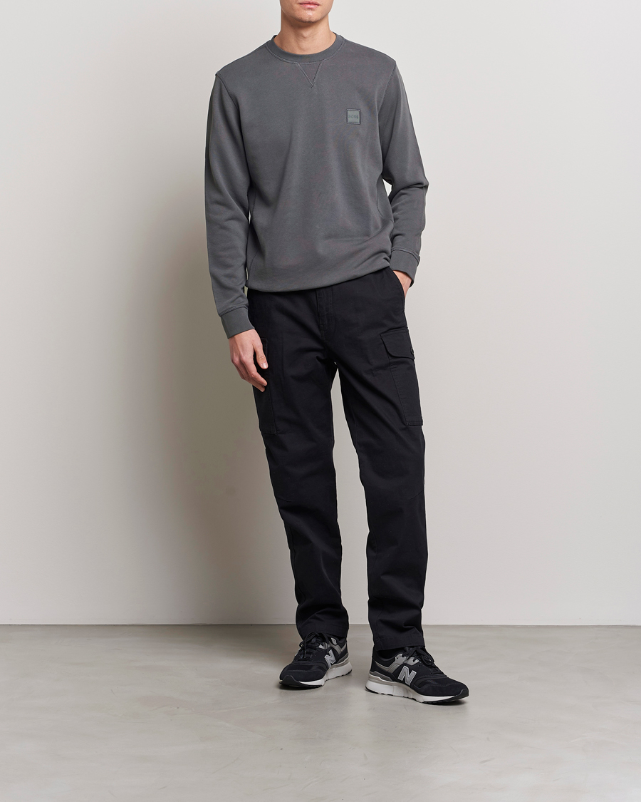 Herre | Gensere | BOSS ORANGE | Westart Logo Sweatshirt Dark Grey
