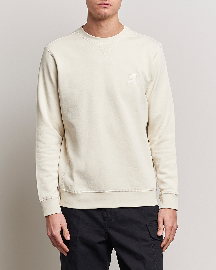 Herre | Gensere | BOSS ORANGE | Westart Logo Sweatshirt Light Beige