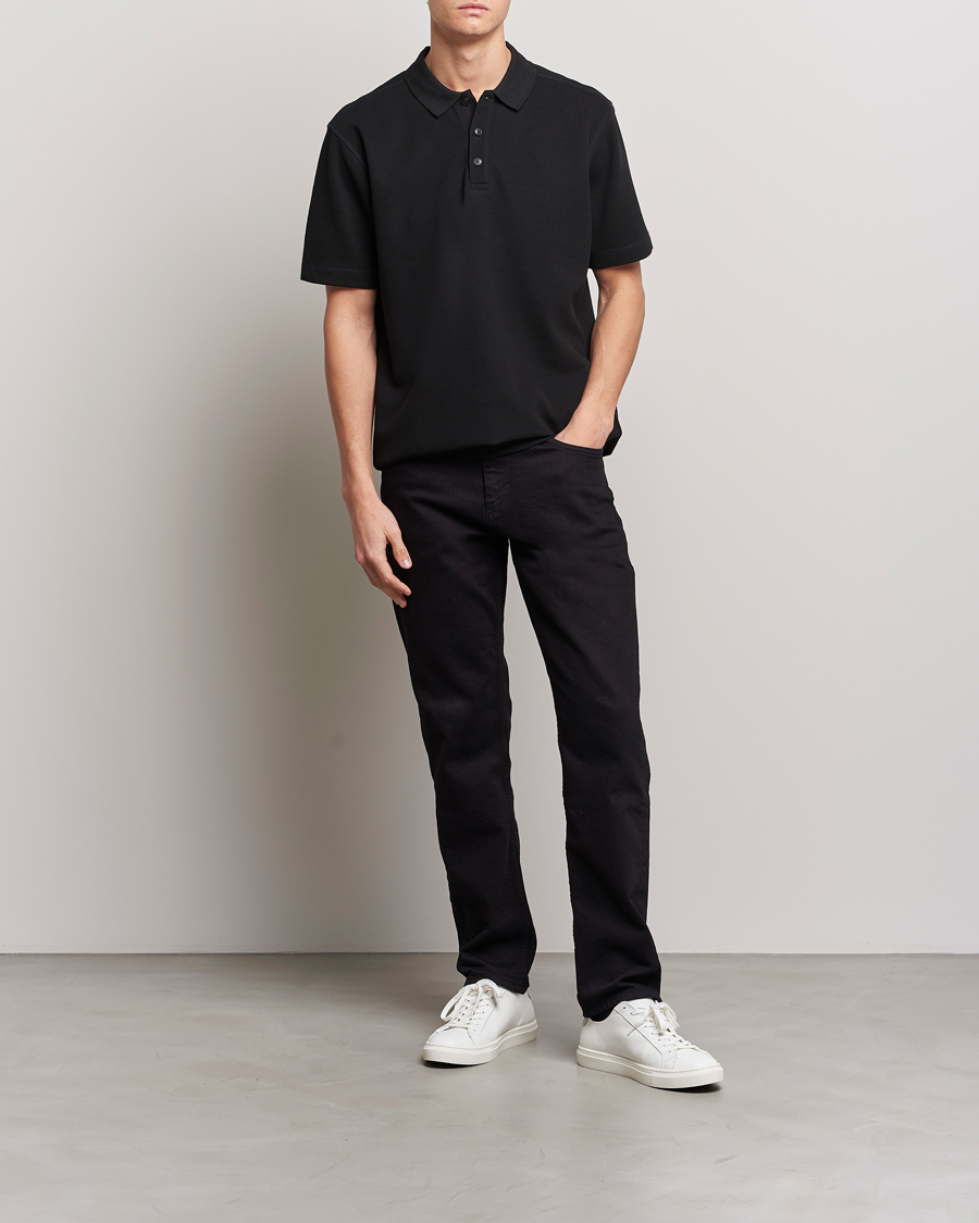 Herre | Pikéer | BOSS ORANGE | Petempesto Knitted Polo Black