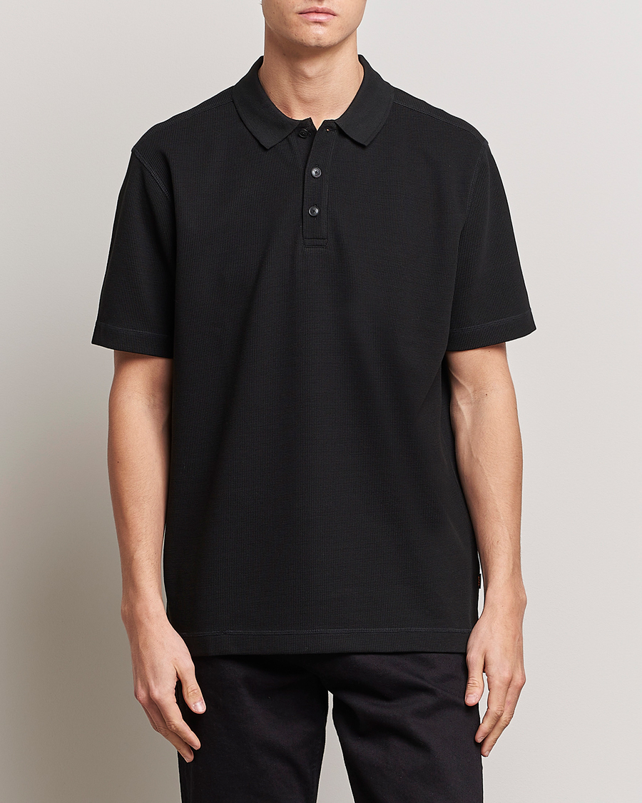 Herre |  | BOSS ORANGE | Petempesto Knitted Polo Black
