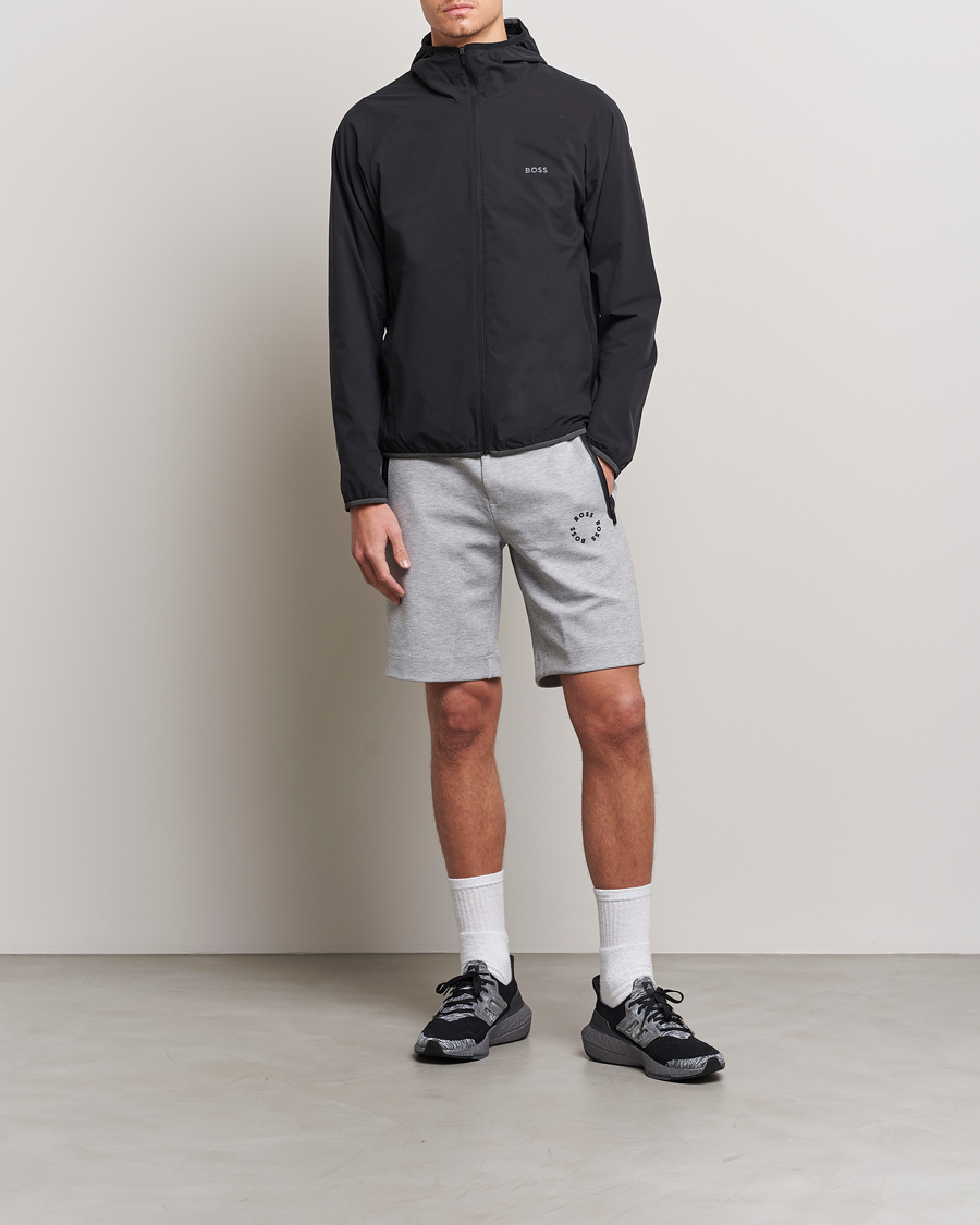 Herre | Jakker | BOSS GREEN | Cush Shell Hoodie Jacket Black
