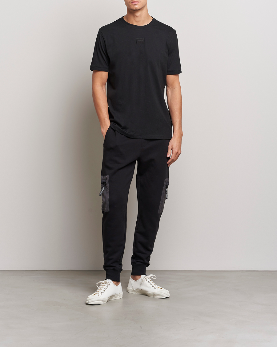 Herre | T-Shirts | HUGO | Diragolino Crew Neck T-Shirt Black