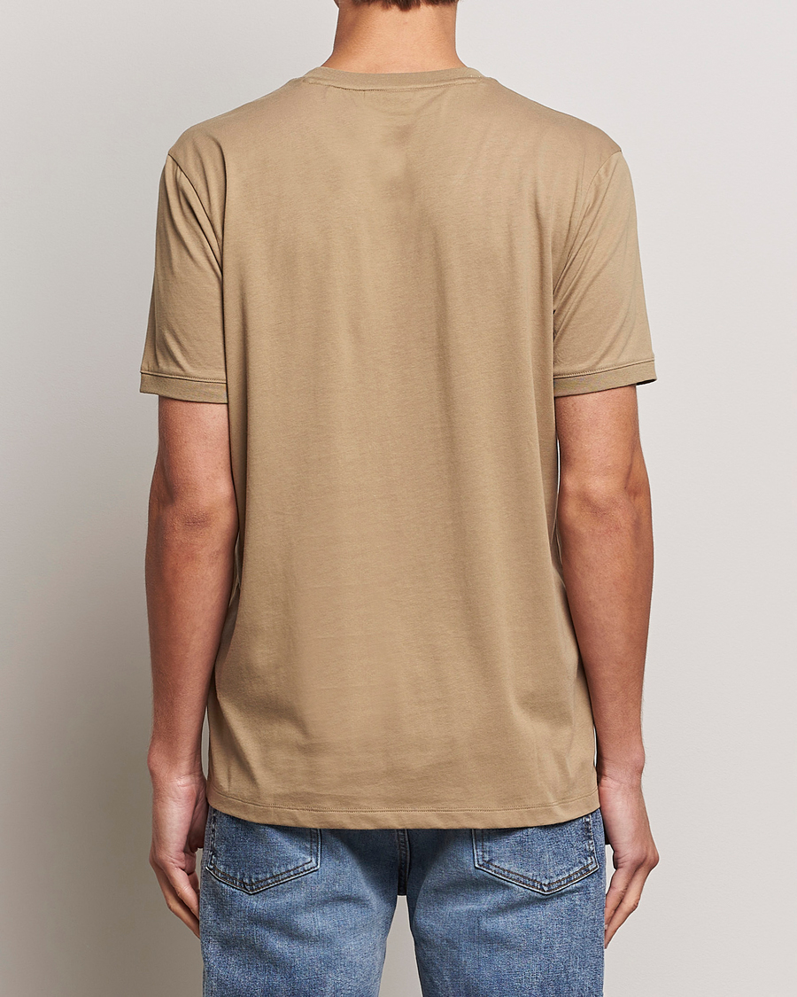 Herre | T-Shirts | HUGO | Diragolino Crew Neck T-Shirt Open Brown