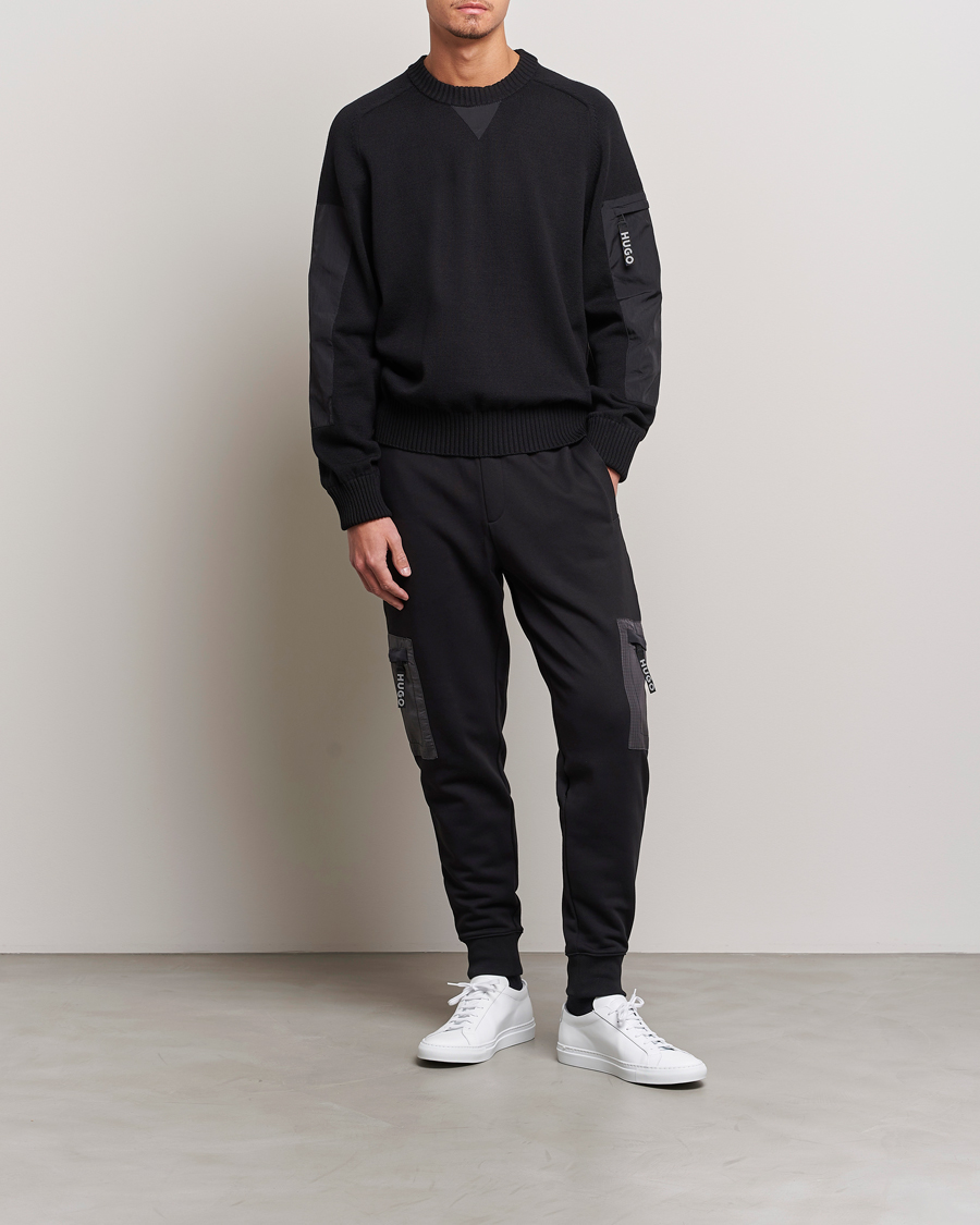 Herre | Gensere | HUGO | Sutil Knitted Sweater Black