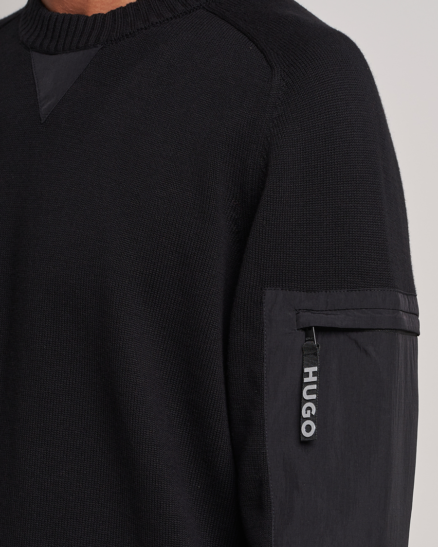 Herre | Gensere | HUGO | Sutil Knitted Sweater Black