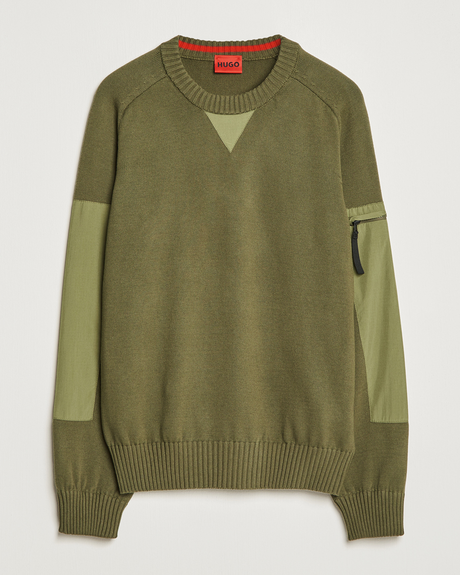 Herre | Gensere | HUGO | Sutil Knitted Sweater Khaki