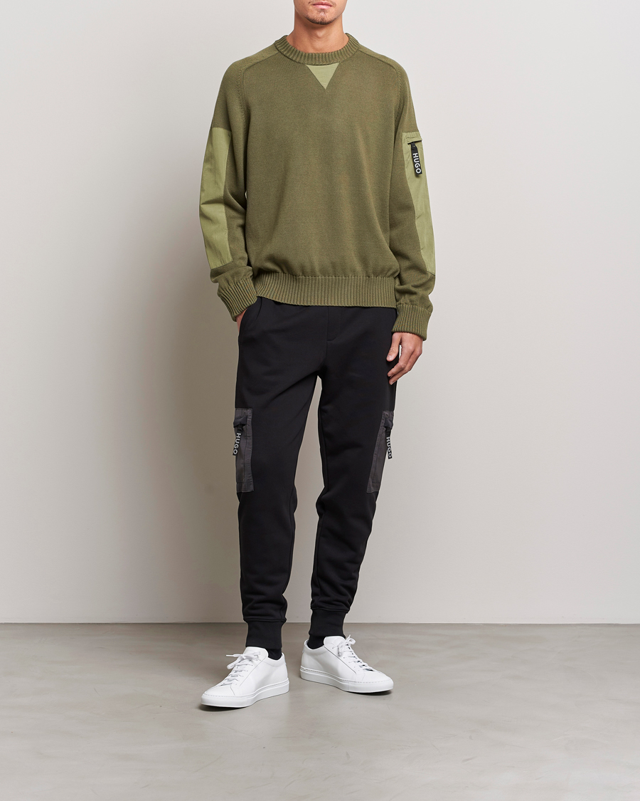 Herre | Gensere | HUGO | Sutil Knitted Sweater Khaki
