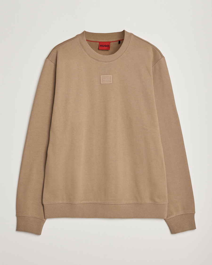 Herre | Gensere | HUGO | Diragol Crew Neck Sweatshirt Open Brown