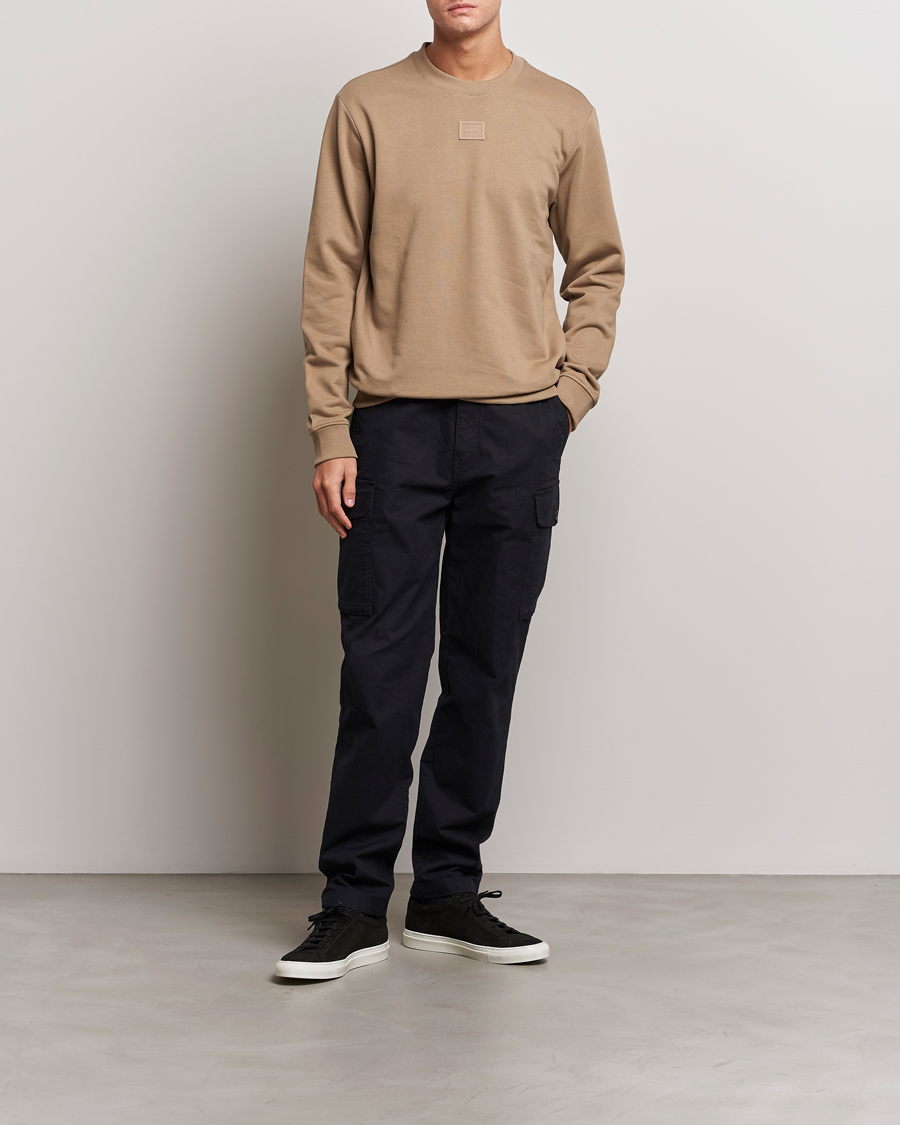 Herre | Gensere | HUGO | Diragol Crew Neck Sweatshirt Open Brown