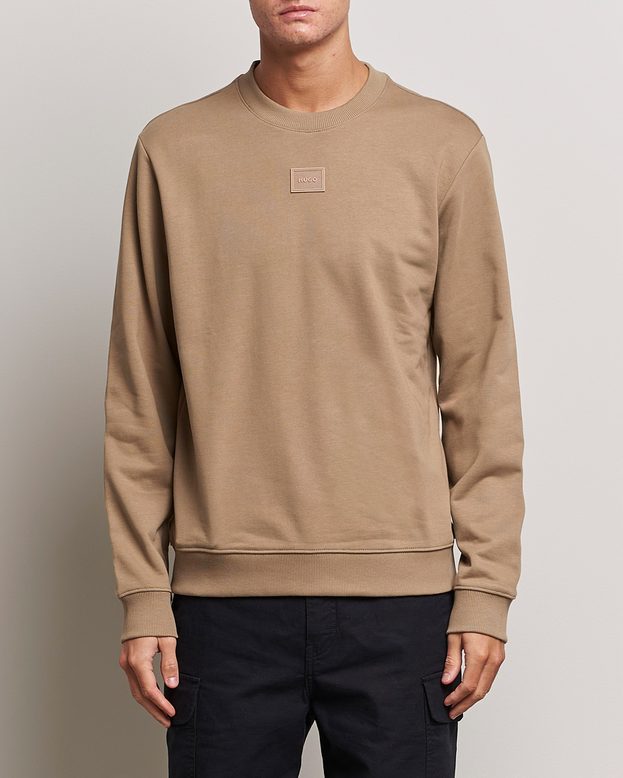 Herre | Gensere | HUGO | Diragol Crew Neck Sweatshirt Open Brown
