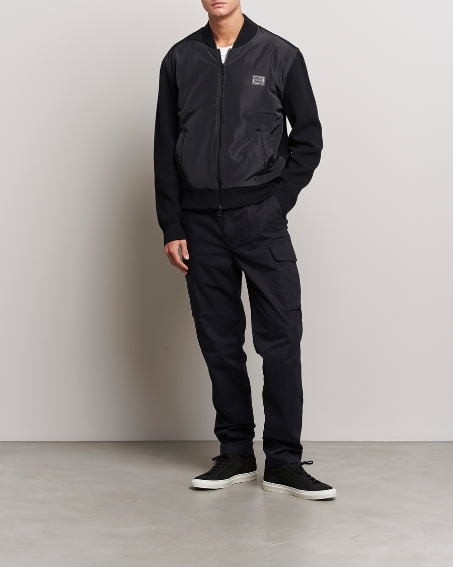 Herre | Jakker | HUGO | Sombo Hybrid Jacket Black
