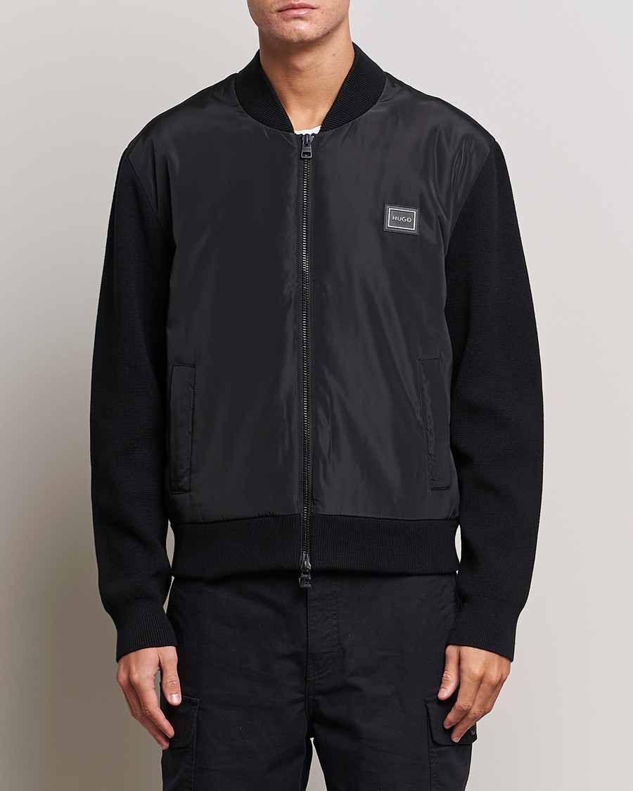 Herre | Jakker | HUGO | Sombo Hybrid Jacket Black