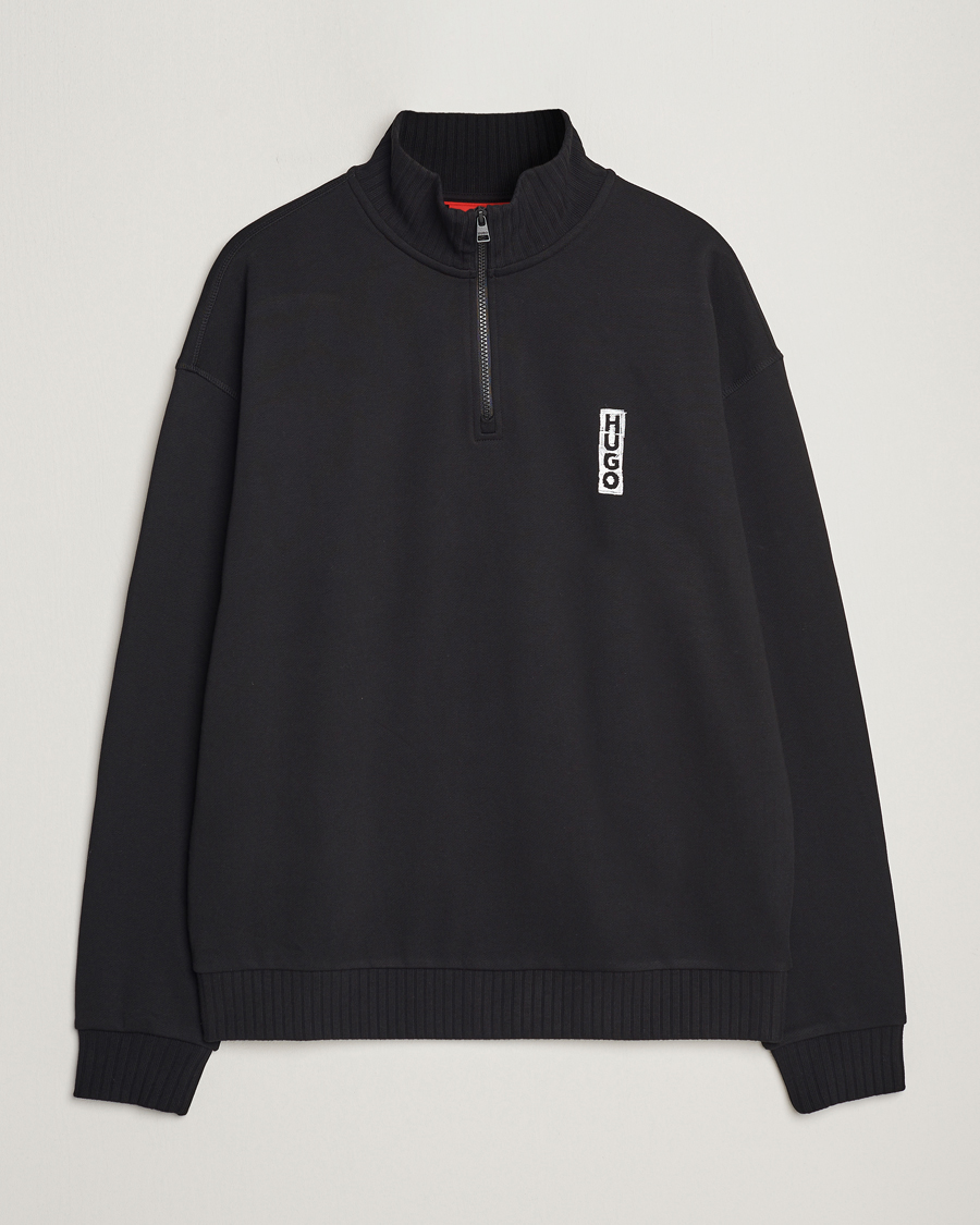 Herre | Gensere | HUGO | Dutzagata Logo Half Zip Sweater Black